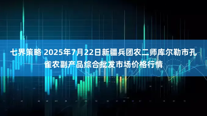 七界策略 2025年7月22日新疆兵团农二师库尔勒市孔雀农副产品综合批发市场价格行情