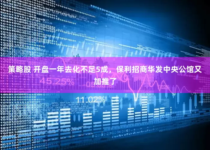 策略股 开盘一年去化不足5成，保利招商华发中央公馆又加推了